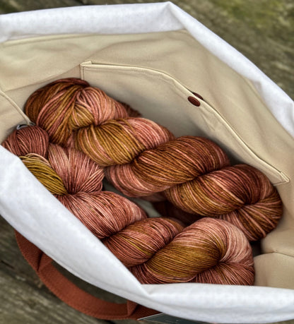 PRE-ORDER KbyK_Collections x Fuzzy Fiberz Collab: Yarn + Project Bag Set