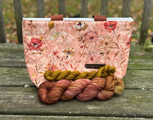 PRE-ORDER KbyK_Collections x Fuzzy Fiberz Collab: Yarn + Project Bag Set